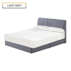 Fanny Fabric Divan Bed In 4 Colors With 10" Orthocoil Posture Plush Euro-Top Mattress Package - All Sizes Available