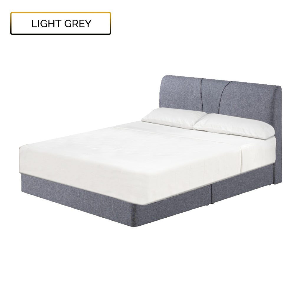 Fanny Fabric Divan Bed In 4 Colors With 10" Orthocoil Posture Plush Euro-Top Mattress Package - All Sizes Available