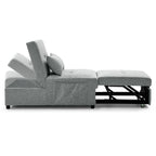 Kerry 1 Seater Sofa Bed in Grey Fabric