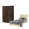 Toluca Bedroom Set Series 6 Includes Wardrobe/Bed Frame/Mattress - All Sizes Available