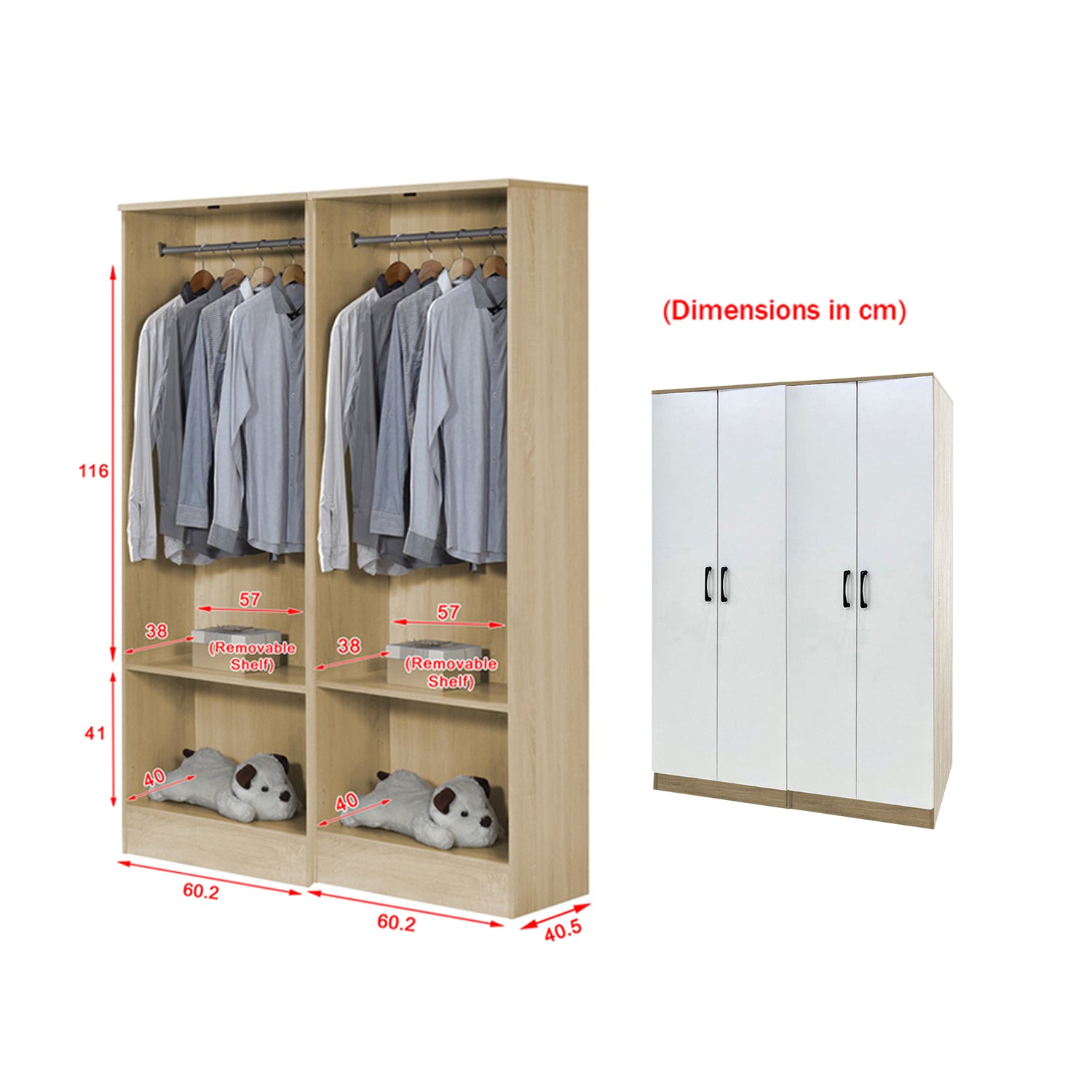 Toluca Bedroom Set Series 7 Includes Wardrobe/Bed Frame/Mattress In Single And Super Single Size.Free Installation