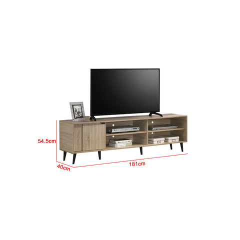 Image of Duisburg Series 15 Wood TV Console Cabinet In Natural Colour