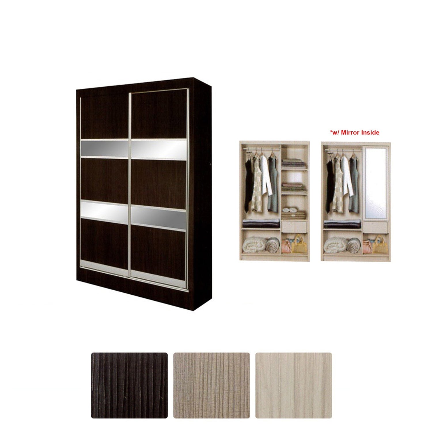 Selah Series 3 2-Door Sliding Door Wardrobe