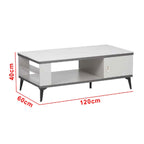 Keana Series 11 Premium Coffee Center Table Steel Metal Leg + Marble Ceramic Top