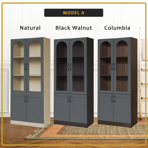 Image of Judy Series Open Shelves Display Cabinet Bookshelf Storage in 3 Colours