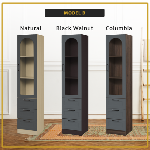 Image of Judy Series Open Shelves Display Cabinet Bookshelf Storage in 3 Colours