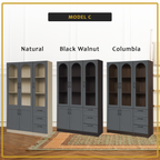 Judy Series Open Shelves Display Cabinet Bookshelf Storage in 3 Colours