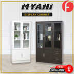 Myani Series Display Cabinet Book Shelves with Drawers in 2 Models