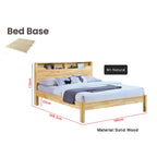 Premium Carlie Series 13 Queen Wooden Bedframe Solid Wood With Plywood Base - w/ Mattress Option