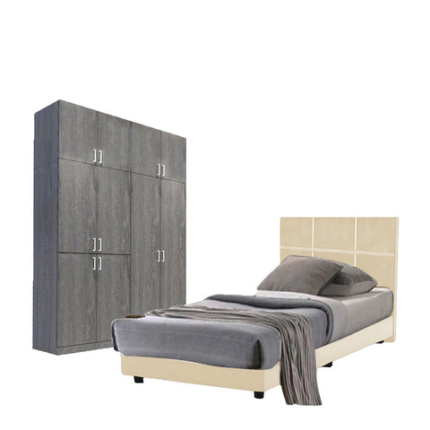 Image of Toluca Bedroom Set Series 6 Includes Wardrobe/Bed Frame/Mattress - All Sizes Available