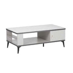 Keana Series 11 Premium Coffee Center Table Steel Metal Leg + Marble Ceramic Top