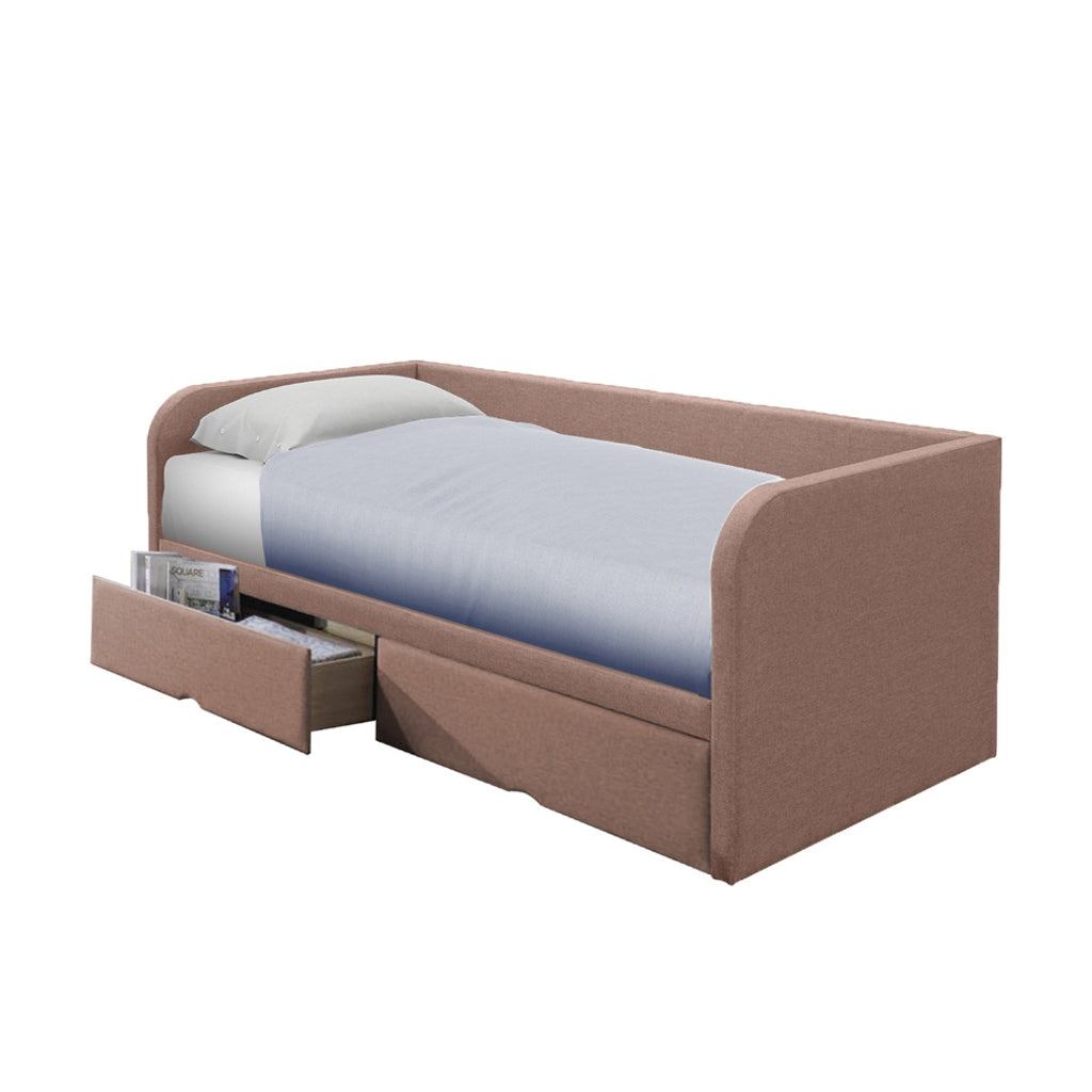 Krish Daybed with Drawers with Mattress - Pet-Friendly Option - 47 Colours