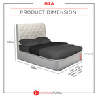 Diomire Mia 14"/16"/18" SBD Storage Bed Pet Friendly Fabric 16 Colors w/ Mattress Add-On