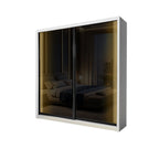 Reyna Series1 5ft/6ft/8ft Sliding Door Wardrobe with Sensor LED Lights