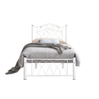 Adaline Series 1 Single Size Metal/Wood Bed Frame with Mattress