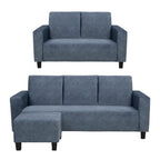 Sophie Series2 2-Seater 3-Seater Sofa with Ottoman with Pet-Friendly Color Options