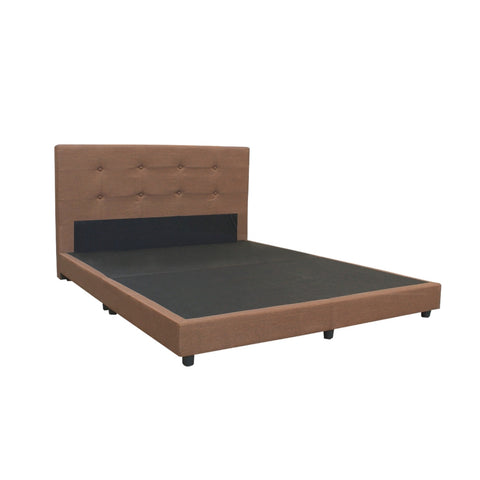 Image of Piana Queen Size Woven Fabric Divan Bed Frame with Mattress Package