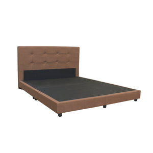 Piana Queen Size Woven Fabric Divan Bed Frame with Mattress Package