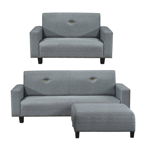 Image of Sophie Series1 2-Seater 3-Seater Sofa with Ottoman with Pet-Friendly Color Options