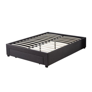 Piana Queen Size Woven Fabric Divan Bed Frame with Mattress Package