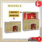 Sawyer Oriental Altar Table with Top Altar Cabinet Fire Resistant Altar Cabinet