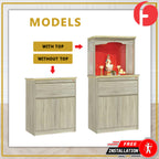 Finley Oriental Altar Table with Top Altar Cabinet Fire Resistant Altar Cabinet