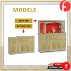 Conrad Oriental Altar Table with Top Altar Cabinet Fire Resistant Altar Cabinet