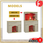 Kieran Oriental Altar Table with Top Altar Cabinet Fire Resistant Altar Cabinet