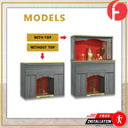Vincent Oriental Altar Table with Top Altar Cabinet Fire Resistant Altar Cabinet