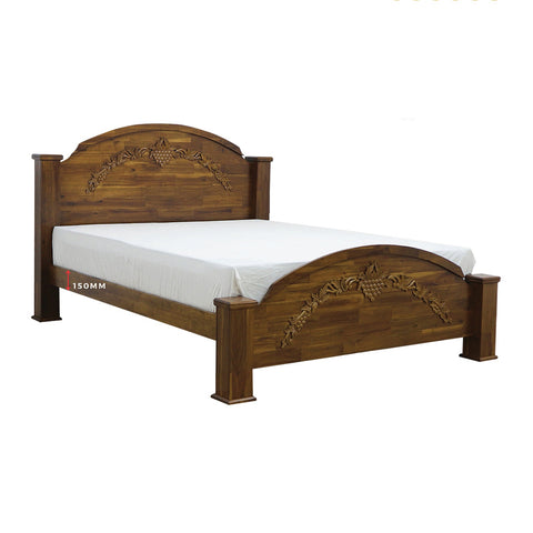 Image of Premium Carlie Series 14 Queen Wooden Bedframe Solid Wood With Plywood Base - w/ Mattress Option