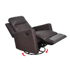 Scarlet Model N Premium Single Sofa Manual Recliner in Tec Fabric