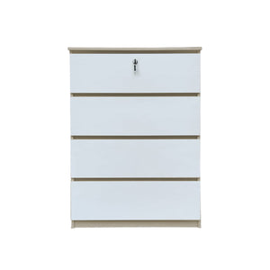 Pachuca Series 2 Premium Chest of 3/4 Drawers Collection Full Laminated Back Panel in 6 Colours