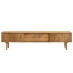 VENTI TV Console Cabinet Made with Solid Wood with Drawers & Compartment - 2 Colours