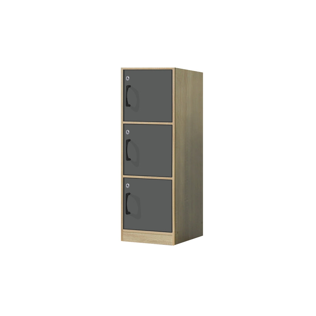 Erzan Series Single and Double Door Cabinet Bookshelf Storage w/lock in 6 Colours