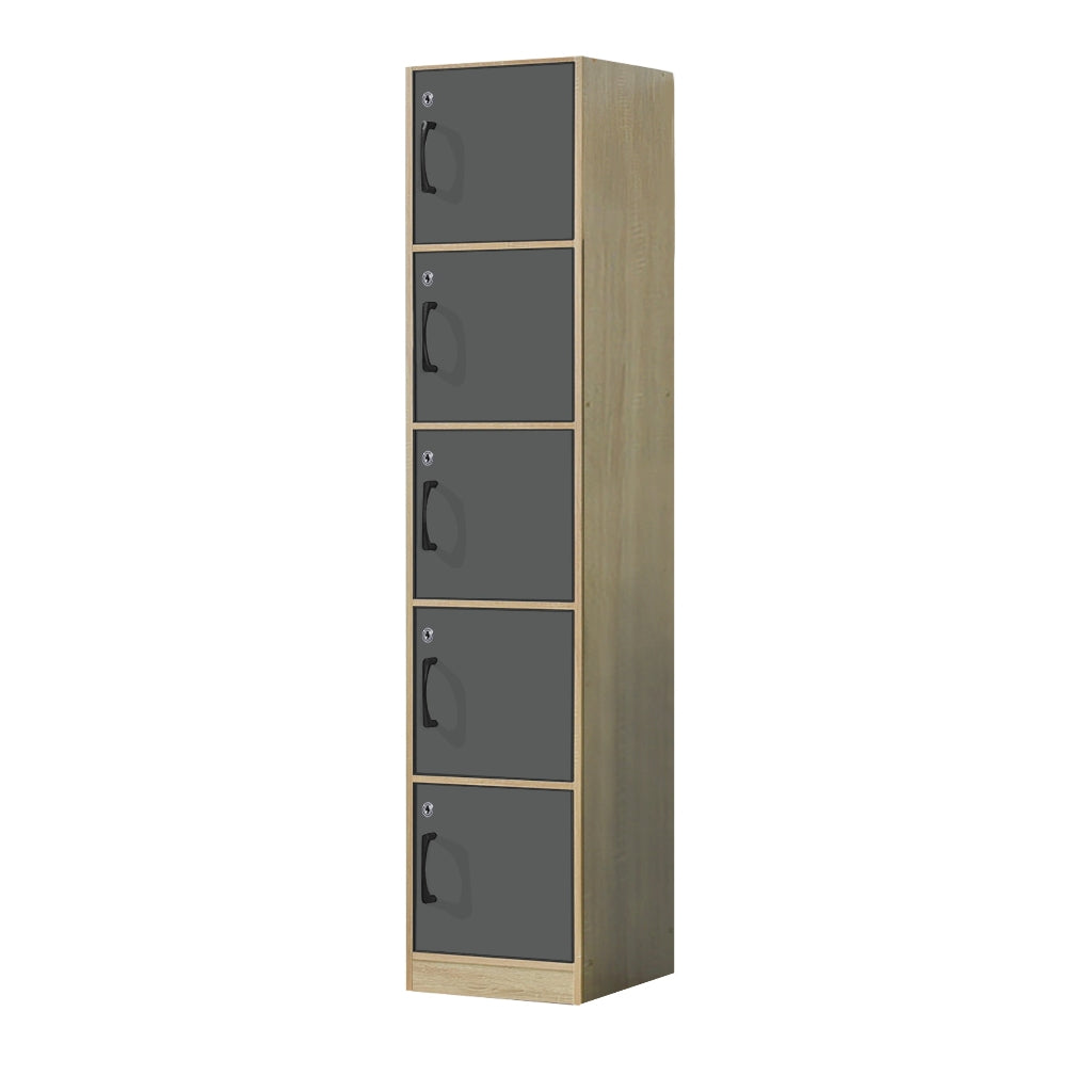 Erzan Series Single and Double Door Cabinet Bookshelf Storage w/lock in 6 Colours