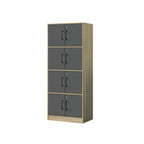 Erzan Series Single and Double Door Cabinet Bookshelf Storage w/lock in 6 Colours