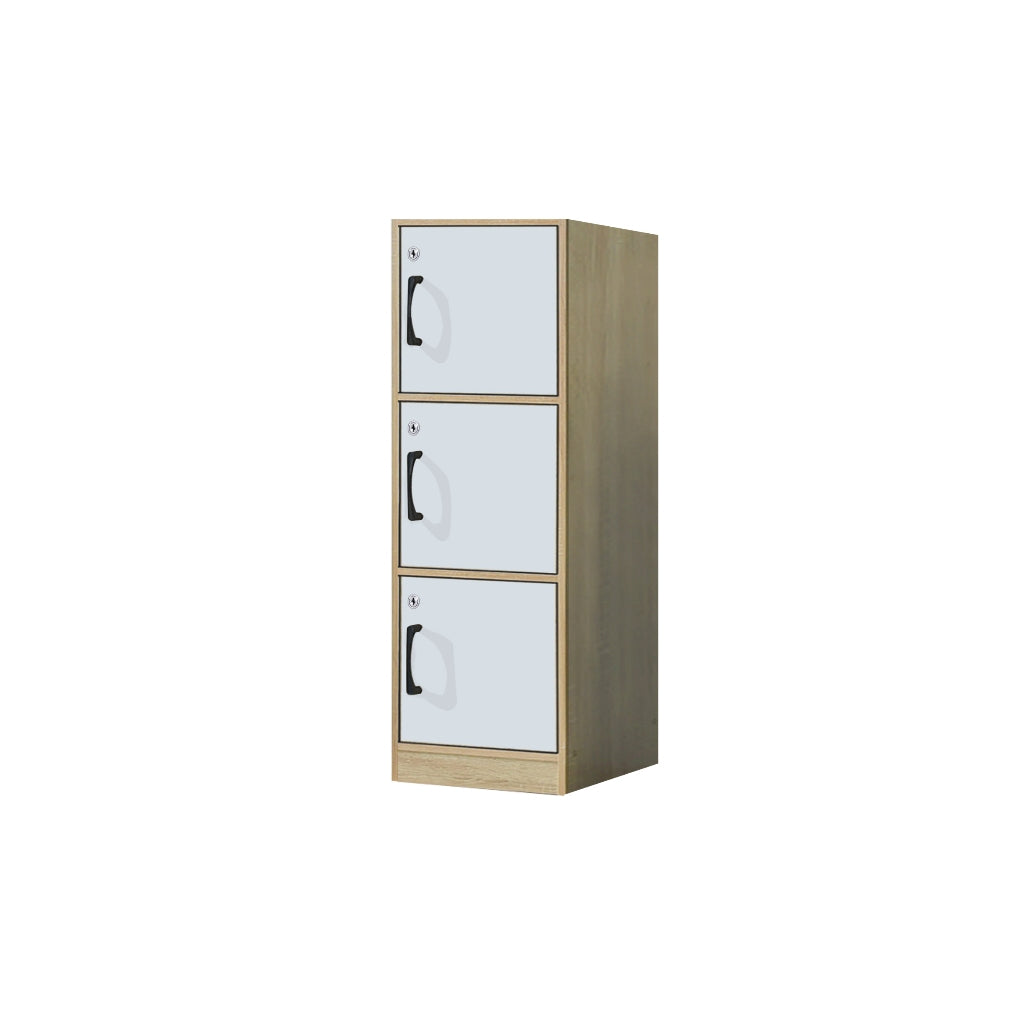 Erzan Series Single and Double Door Cabinet Bookshelf Storage w/lock in 6 Colours