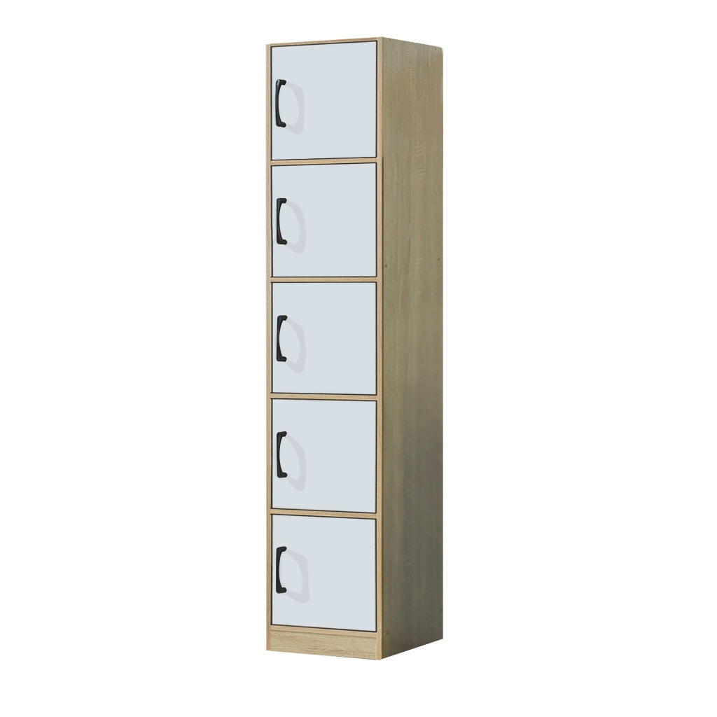 Erzan Series Single and Double Door Cabinet Bookshelf Storage in 6 Colours