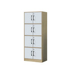 Erzan Series Single and Double Door Cabinet Bookshelf Storage w/lock in 6 Colours