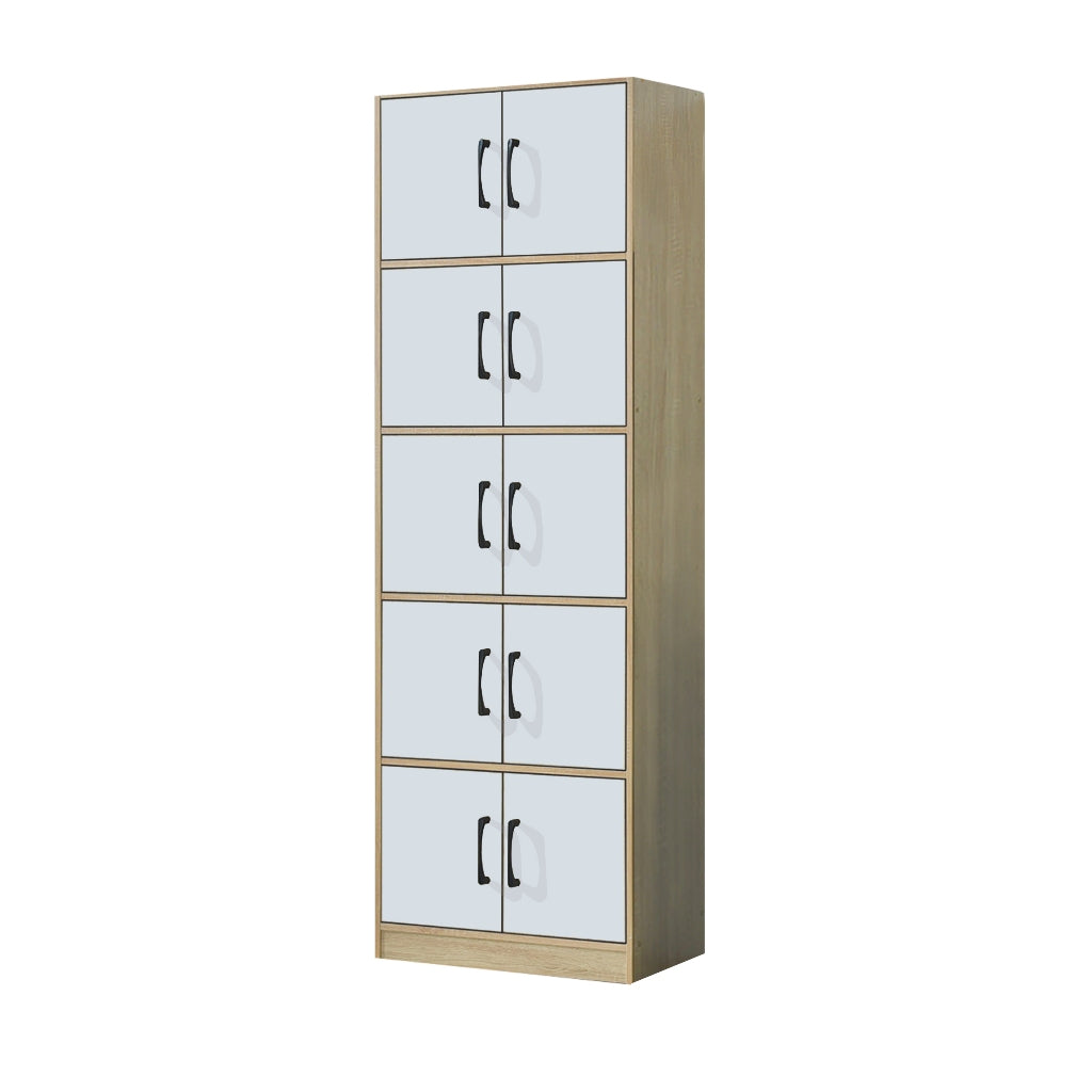 Erzan Series Single and Double Door Cabinet Bookshelf Storage in 6 Colours