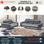 Lovinna 2-Seater and 3-Seater Sofa Pet Pocketed Spring System
