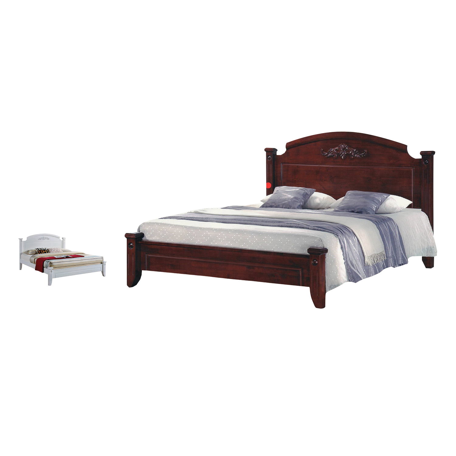 Cade Wooden Bedframe Solid Wood With Plywood Base Queen Size - w/ Mattress Option