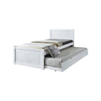 Delia Pull-Out Bed Frame Slatted Wood Base with Pull-out Bed w/ Mattress Option