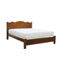 Mikky Wooden Bedframe Queen Size In Oak Colour with Mattress Option - MDF+Veneer Wood