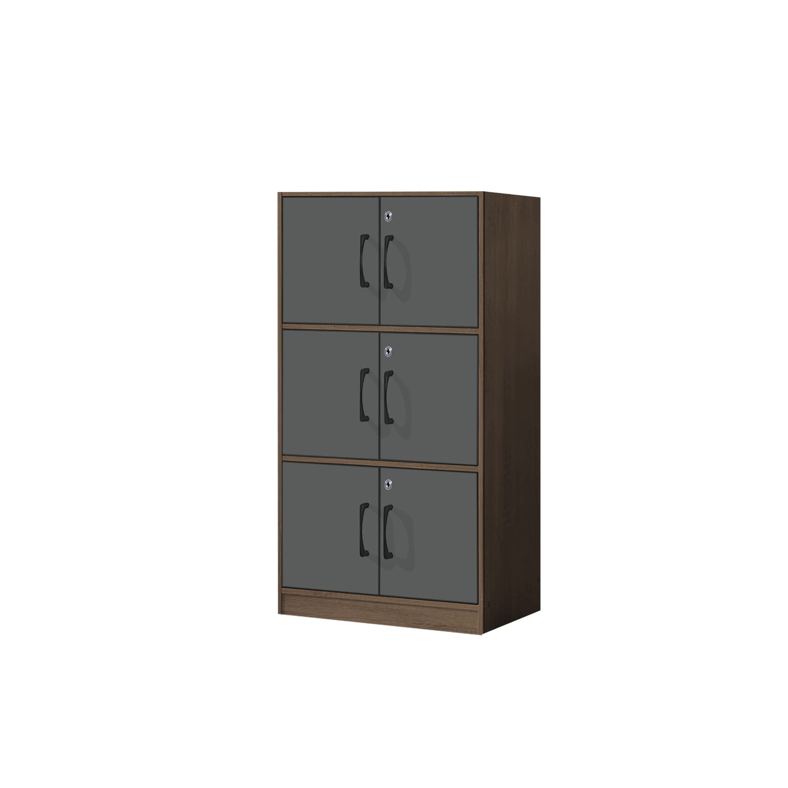 Erzan Series Single and Double Door Cabinet Bookshelf Storage w/lock in 6 Colours