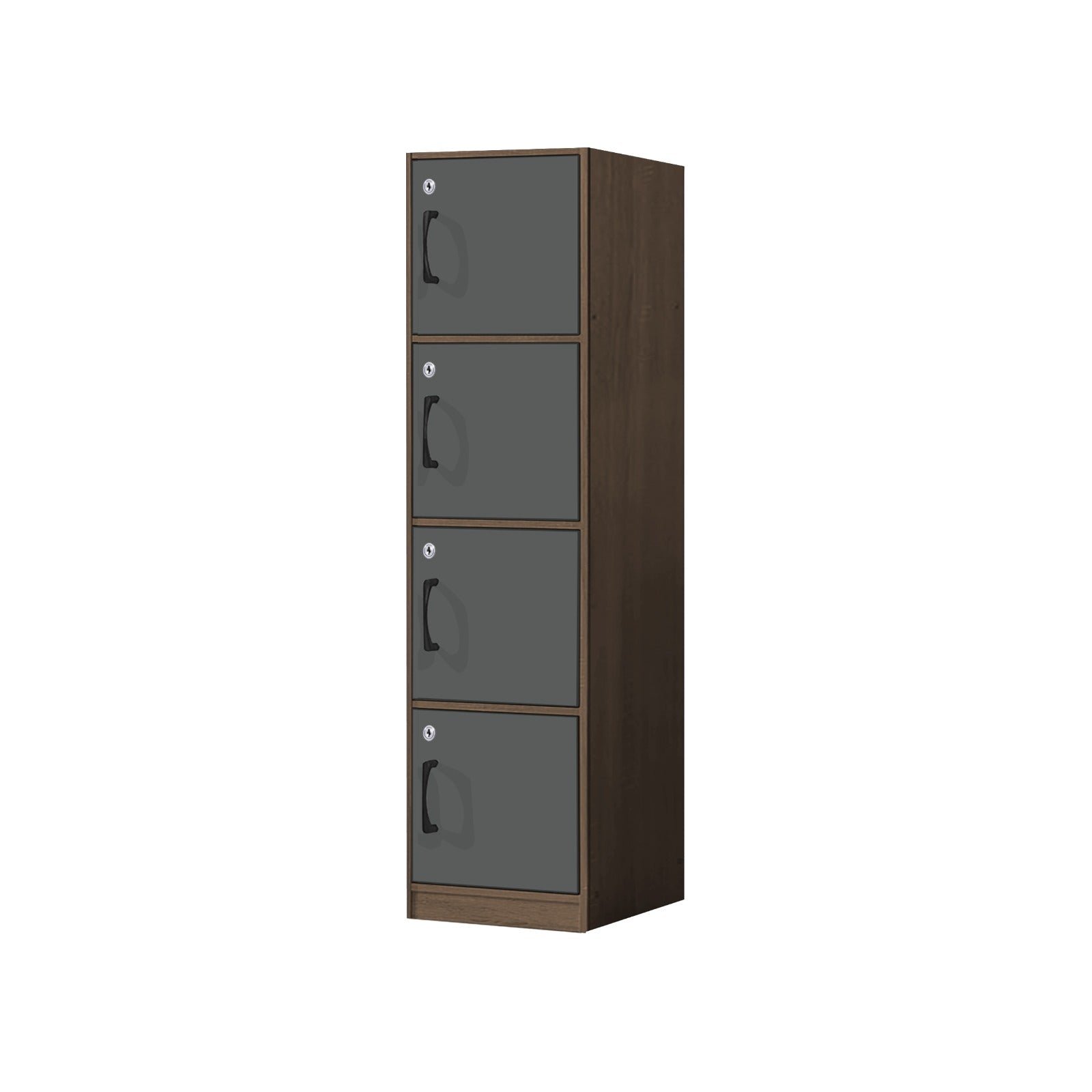 Erzan Series Single and Double Door Cabinet Bookshelf Storage w/lock in 6 Colours