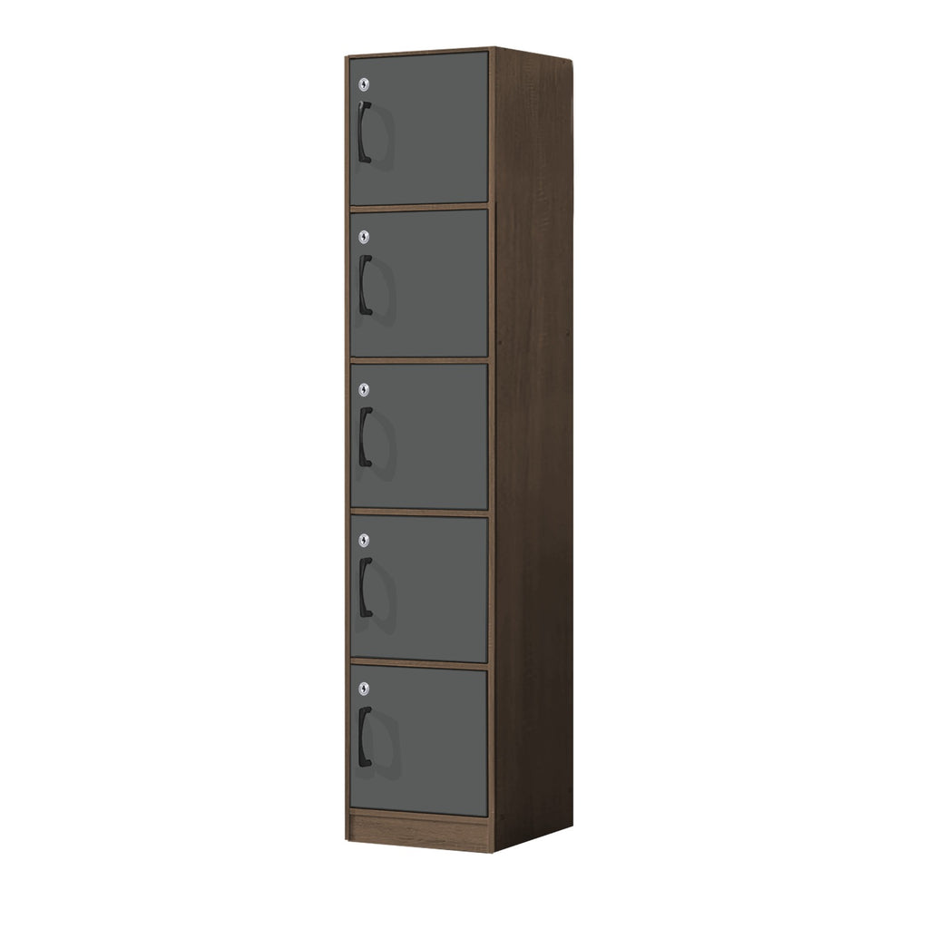 Erzan Series Single and Double Door Cabinet Bookshelf Storage w/lock in 6 Colours