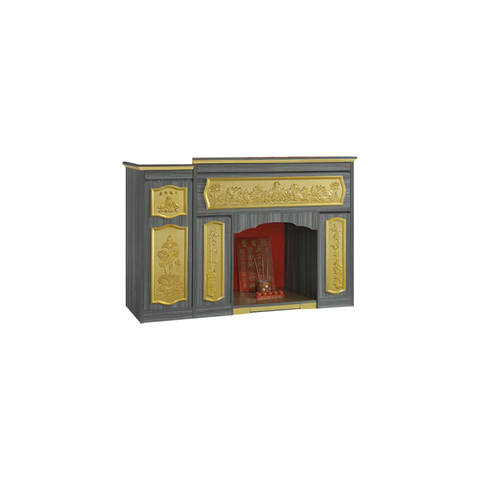 Image of Ozai Oriental Altar Table with Top Altar Cabinet Fire Resistant Altar Cabinet