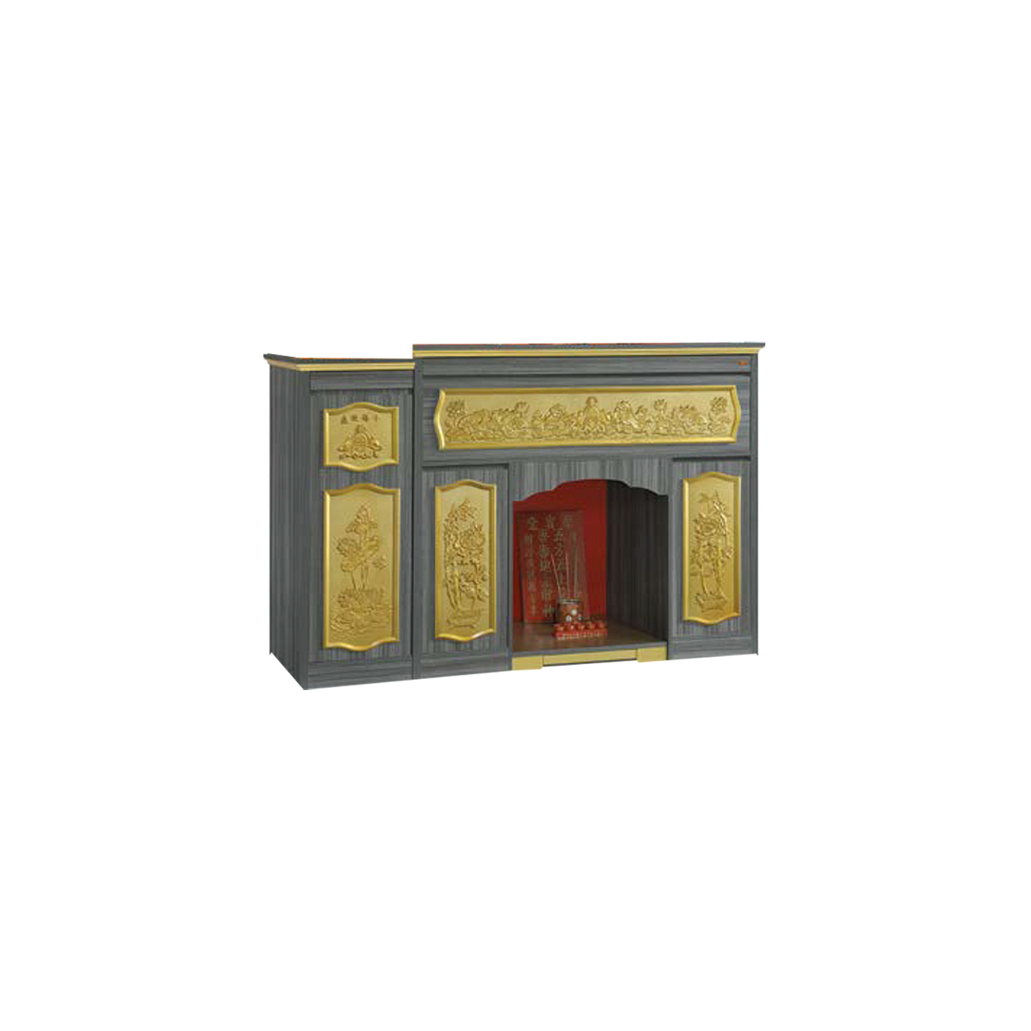Yooki Oriental Altar Table with Top Altar Cabinet Fire Resistant Altar Cabinet