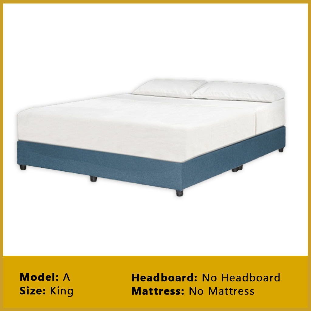 Gracie Divan Bed Frame with Foam Padded Headboard w/ Mattress - All Sizes Available